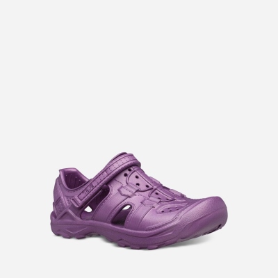 Teva Omnium Drift Kids' Purple Slip Ons CA68184 Canada Online